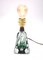 Table Lamp in Green Crystal from Val Saint Lambert 4