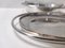 Silver Plated Venison Dish with Pyrex Glass Casserole Dishes by Sabattini, 1970s, Set of 3 8