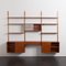 Mid-Century Danish Teak 3 Bay Wall Unit in the style of Poul Cadovius, 1960s, Image 17