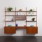 Mid-Century Danish Teak 3 Bay Wall Unit in the style of Poul Cadovius, 1960s 24