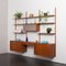 Mid-Century Danish Teak 3 Bay Wall Unit in the style of Poul Cadovius, 1960s, Image 22