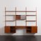 Mid-Century Danish Teak 3 Bay Wall Unit in the style of Poul Cadovius, 1960s, Image 16