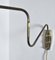 Danish Brass Swing Arm Wall Lamp, 1950s, Image 8