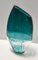 Postmodern Teal Murano Glass Plate and Vase by La Murrina, Italy, 1970s, Set of 2 6
