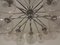 Grande Lampe Spider Chromée avec 24 Boules en Verre Givré Soufflé à la Main de Ott International, Allemagne, 1960s 24