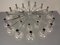 Large Chromed Spider Lamp with 24 Handblownd Ice Glass Balls from Ott International, Germany, 1960s 15