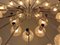 Große verchromte Spinnenlampe mit 24 mundgeblasenen Eisglaskugeln von Ott International, Deutschland, 1960er 22