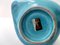 Teal Lacquered Ceramic Tulip Vase attributed to Giacomo Onestini for Ernestine Salerno, 1960s, Image 15