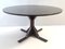 Vintage Round Ebonized Walnut Mod. 522 Dining Table attributed to G. Frattini for Bernini, 1950s 1