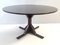 Vintage Round Ebonized Walnut Mod. 522 Dining Table attributed to G. Frattini for Bernini, 1950s, Image 1