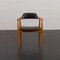 Vintage Danish Teak Chair in Black Vinyl Fabric, 1950s, Image 2