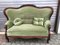 Antique Mahogany Sofa in Green, Image 9
