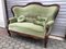 Antique Mahogany Sofa in Green, Image 4