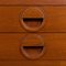 Four Bay Teak Wall Unit with Desk, 2 Cabinets and Magazines Shelf by Hansen & Guldborg, Denmark, 1960s, Image 12