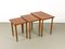 Tables Gigognes en Teck, Danemark, 1960s, Set de 3 1