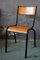 Industrial Wood and Metal Chairs, 1960s, Set of 4 8