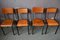 Industrial Wood and Metal Chairs, 1960s, Set of 4, Image 3