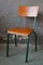 Industrial Wood and Metal Chairs, 1960s, Set of 4 4
