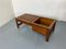 Mid-Century Modern Teak Slat Bench Side Table with Plant Stand, 1960s 10