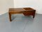 Mid-Century Modern Teak Slat Bench Side Table with Plant Stand, 1960s 2