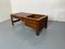 Mid-Century Modern Teak Slat Bench Side Table with Plant Stand, 1960s 5