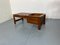Mid-Century Modern Teak Slat Bench Side Table with Plant Stand, 1960s 9