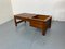 Mid-Century Modern Teak Slat Bench Side Table with Plant Stand, 1960s 8