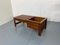 Mid-Century Modern Teak Slat Bench Side Table with Plant Stand, 1960s 12