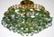 Italian Brass and Murano Glass Chandelier, 1950s, Image 3