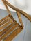 Vintage Scandinavian Oak Campaign Folding Chair, 1920s 2