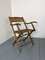 Vintage Scandinavian Oak Campaign Folding Chair, 1920s 5