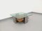 Square Coffee Table with 2 Trays in Teak & Steel, 1970s, Image 12