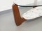 Oval Coffee Table in Teak, Marble and Glass, 1970s, Image 5