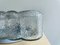 Round and Square Clear Glass Flush Mounts, 1960s, Set of 2 16