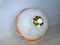 Portuguese Art Deco Style Pink Frosted Glass Semi-Flush Mount, 1980s 5