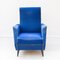 Vintage Blue Armchairs, 1950s, Set of 2 14