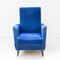 Vintage Blue Armchairs, 1950s, Set of 2, Image 14