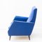 Blaue Vintage Sessel, 1950er, 2er Set 3
