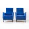 Fauteuils Vintage Bleus, 1950s, Set de 2 1