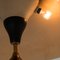 Lámpara de araña de aluminio y latón de Oscar Torlasco para Lumi, años 60, Imagen 2