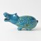 Italian Rimini Blue Hippo Figurine from Italica Ars, 1960s 3