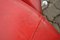 Silla vintage de cuero en rojo cereza, Imagen 30