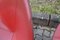 Silla vintage de cuero en rojo cereza, Imagen 13