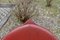 Silla vintage de cuero en rojo cereza, Imagen 5