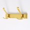 Mid-Century Gold Anodized Aluminium Wall Coat Rack, 1960s 1