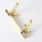 Mid-Century Gold Anodized Aluminium Wall Coat Rack, 1960s 6