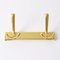 Mid-Century Gold Anodized Aluminium Wall Coat Rack, 1960s, Image 5