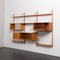 Vintage Bahus Three-Bay Teak Wall Unit by Poul Cadovius for Gustav, 1960s 23