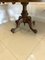 Antique Victorian Oval Burr Walnut Dining Table, 1860s 7