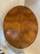 Antique Victorian Oval Burr Walnut Dining Table, 1860s, Image 10